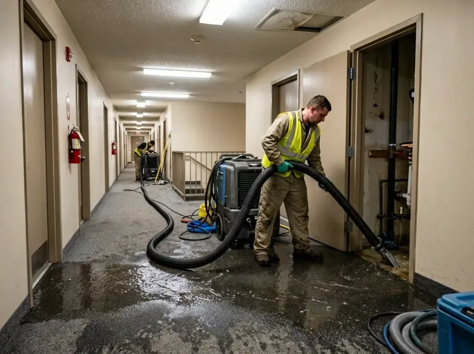 multi-unit-apartment-hallway-f-005 — frequently asked questions, Emergency Burst Pipe Water Extraction & Removal in Sunnyslo…